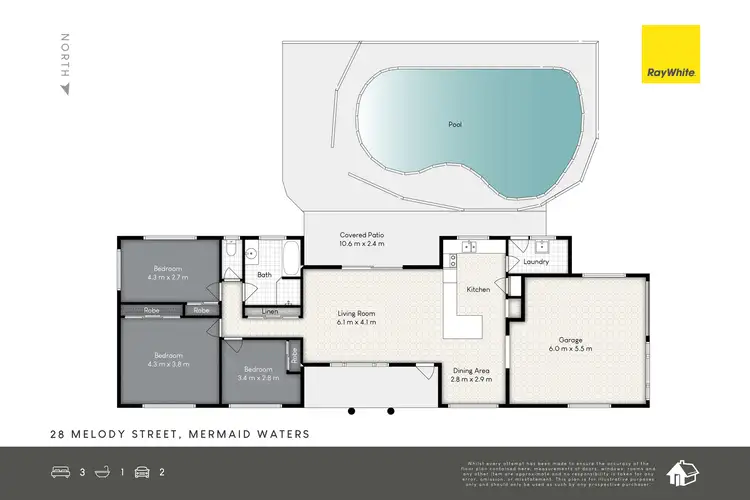 Floorplan of Homely house listing, 28 Melody Street, Mermaid Waters QLD 4218