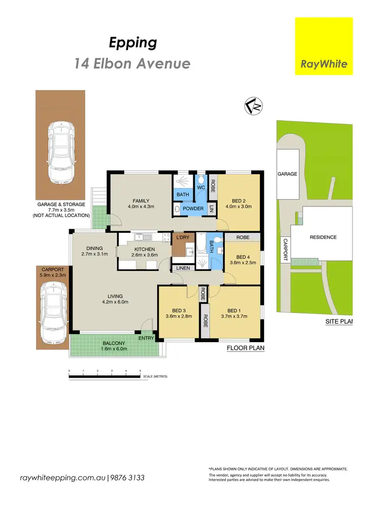 Floorplan of Homely house listing, 14 Elbon Avenue, Epping NSW 2121