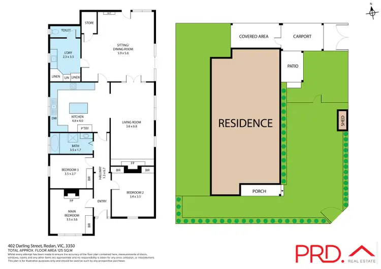 Floorplan of Homely house listing, 402 Darling Street, Redan VIC 3350