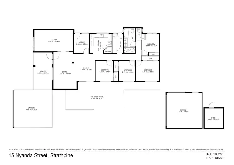 Floorplan of Homely house listing, 15 Nyanda Street, Strathpine QLD 4500