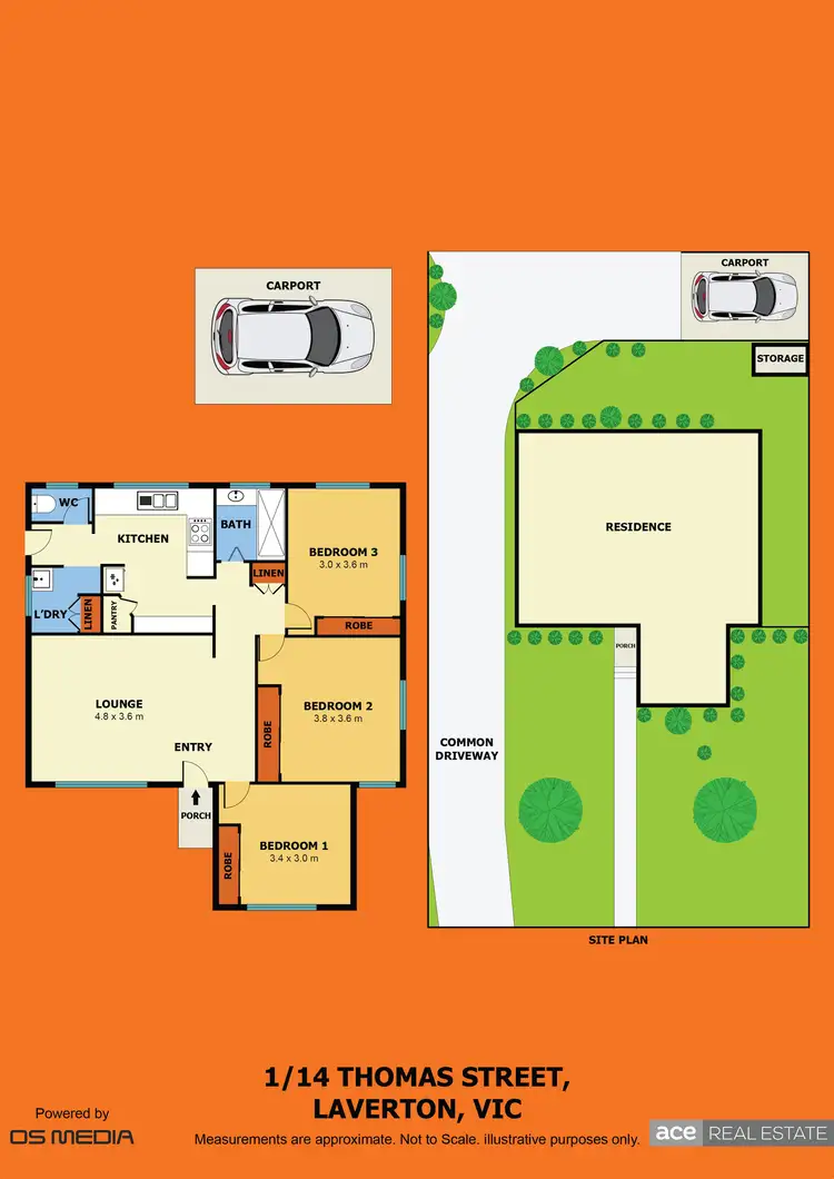Floorplan of Homely unit listing, 1/14 Thomas Street, Laverton VIC 3028