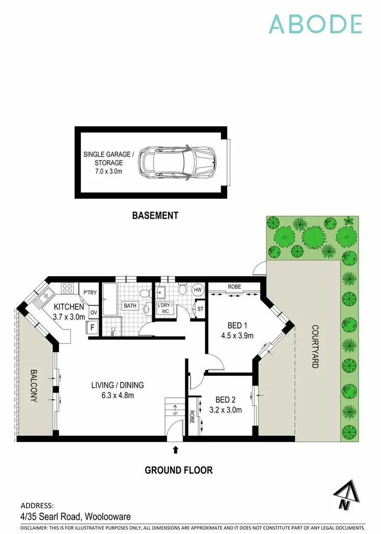 Floorplan of Homely apartment listing, 4/35 Searl Road, Cronulla NSW 2230