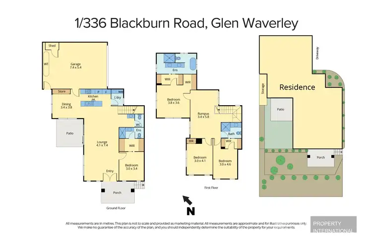 Floorplan of Homely townhouse listing, 1/336 Blackburn Rd, Glen Waverley VIC 3150