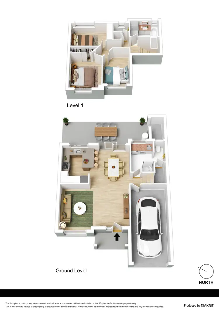 Floorplan of Homely townhouse listing, 3 Greenmount Way, Mount Colah NSW 2079