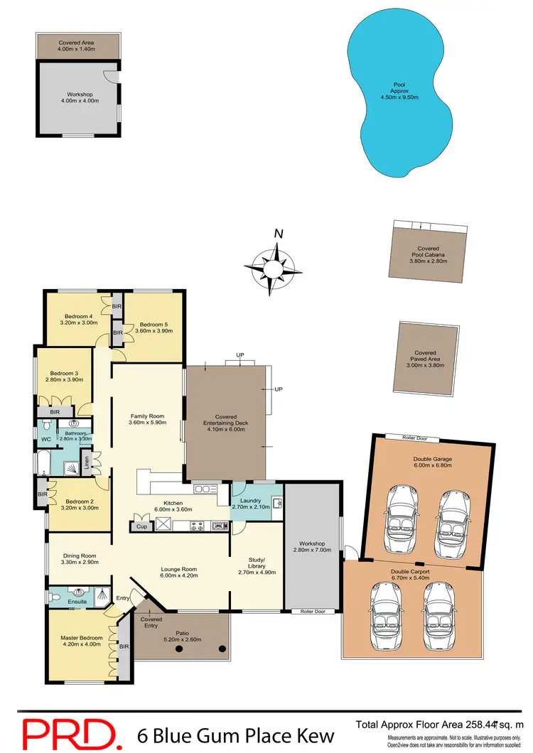 Floorplan of Homely rural property listing, 6 Blue Gum Place, Kew NSW 2439