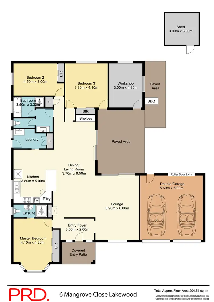 Floorplan of Homely house listing, 6 Mangrove Close, Lakewood NSW 2443