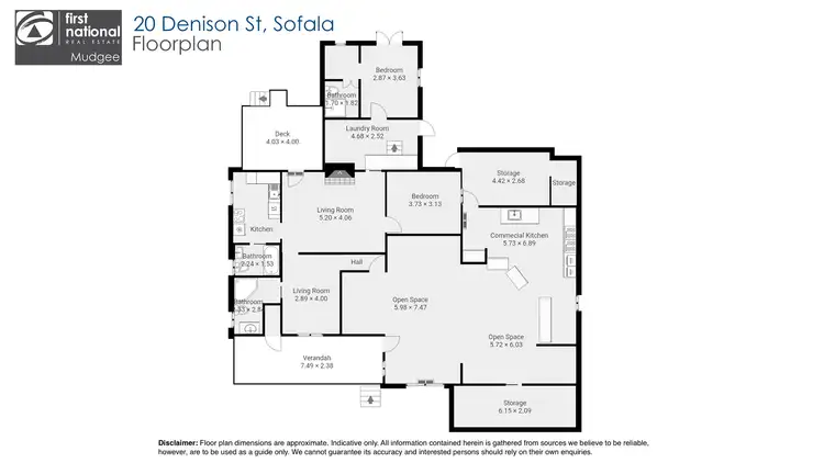 Floorplan of Homely other listing, 20 Denison Street, Sofala NSW 2795