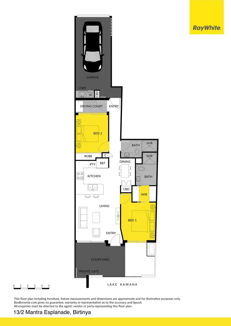 Floorplan of Homely unit listing, 13/2 Mantra Esplanade, Birtinya QLD 4575