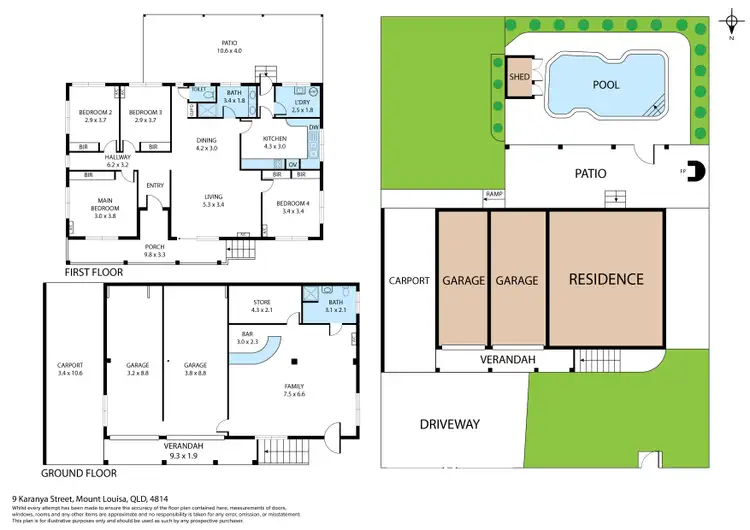 Floorplan of Homely house listing, 9 Karanya Street, Mount Louisa QLD 4814