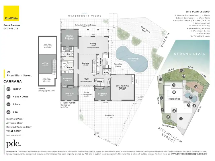 Floorplan of Homely house listing, 59 Fitzwilliam Street, Carrara QLD 4211
