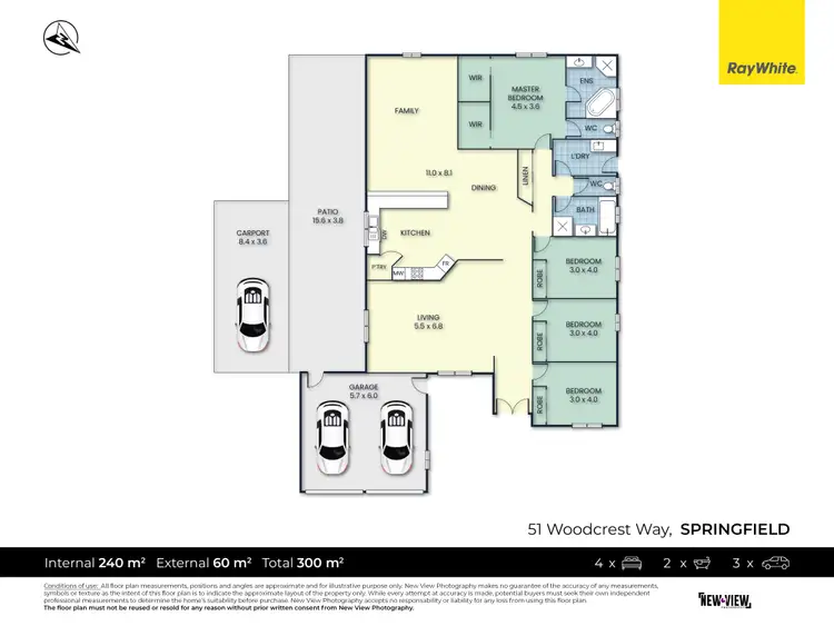 Floorplan of Homely house listing, 51 Woodcrest Way, Springfield QLD 4300