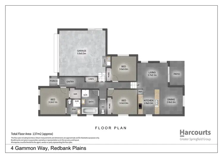 Floorplan of Homely house listing, 4 Gammon Way, Redbank Plains QLD 4301