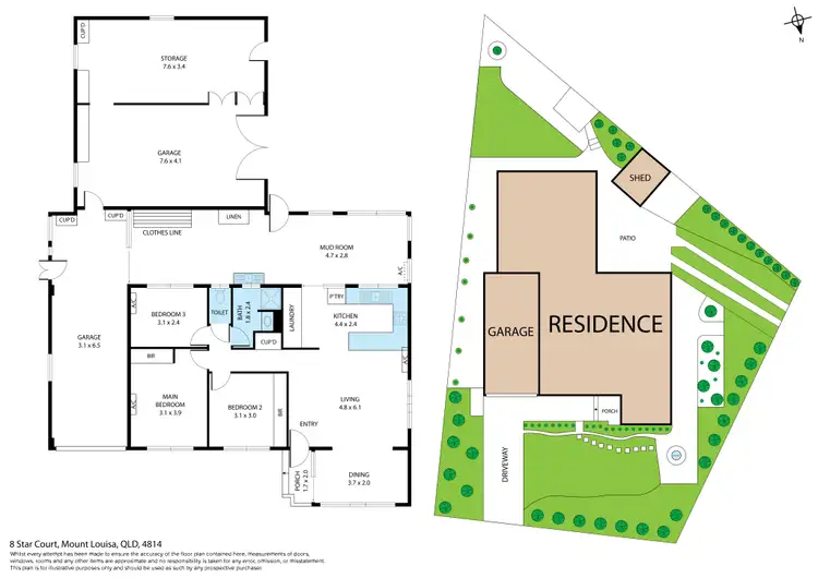 Floorplan of Homely house listing, 8 Star Court, Mount Louisa QLD 4814