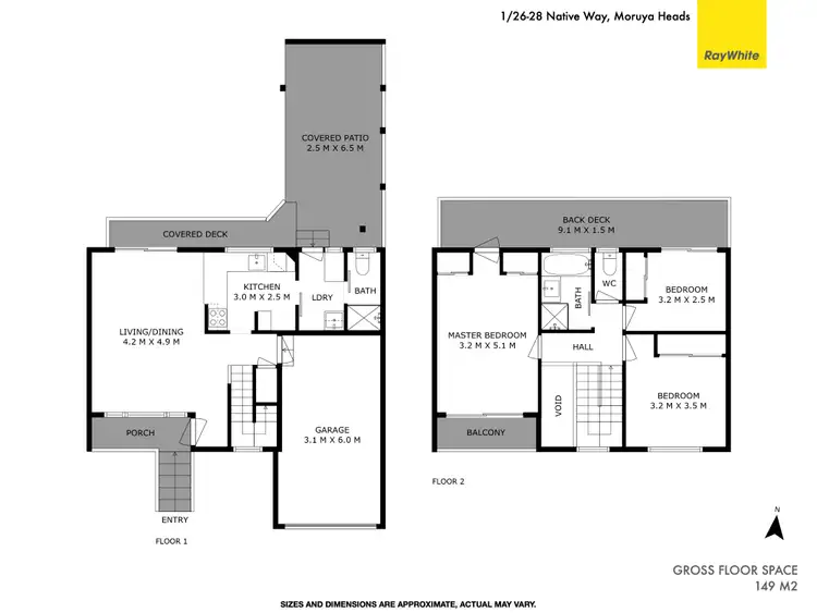 Floorplan of Homely house listing, 1/26-28 Native WAY, Moruya Heads NSW 2537