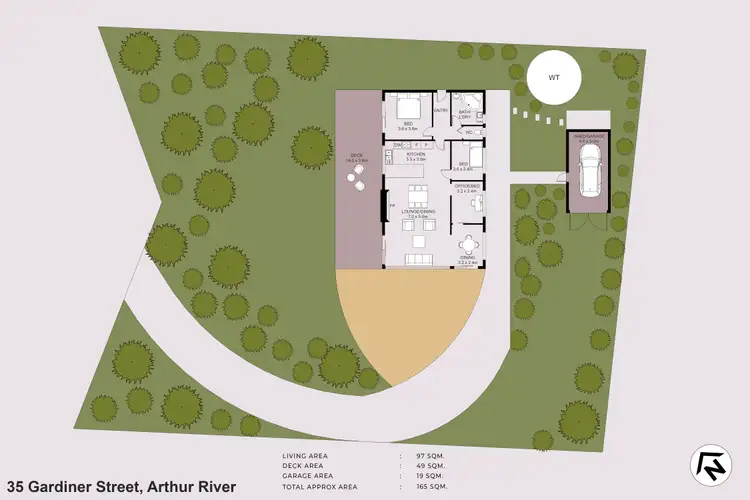 Floorplan of Homely house listing, 35 Gardiner Street, Arthur River TAS 7330