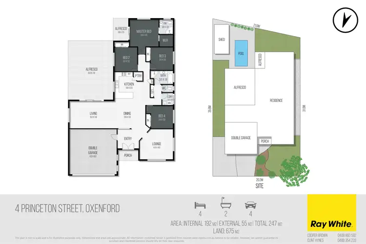 Floorplan of Homely house listing, 4 Princeton Street, Oxenford QLD 4210