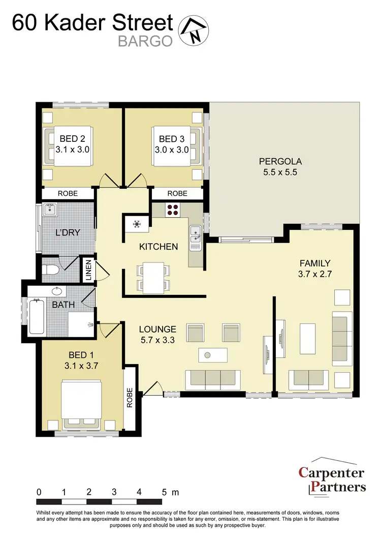 Floorplan of Homely house listing, 60 Kader Street, Bargo NSW 2574