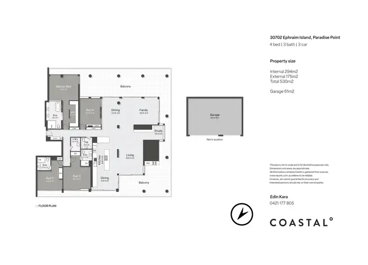 Floorplan of Homely apartment listing, 30702/2 Ephraim Island, Paradise Point QLD 4216
