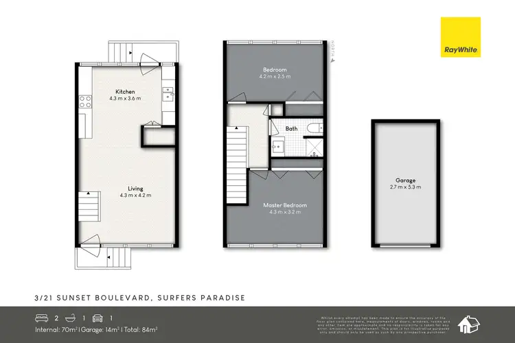 Floorplan of Homely apartment listing, 3/21 Sunset Boulevard, Surfers Paradise QLD 4217