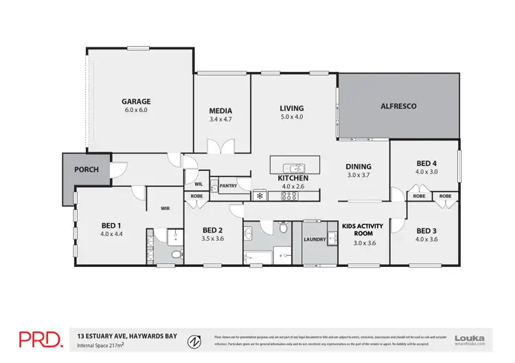 Floorplan of Homely house listing, 13 Estuary Avenue, Haywards Bay NSW 2530