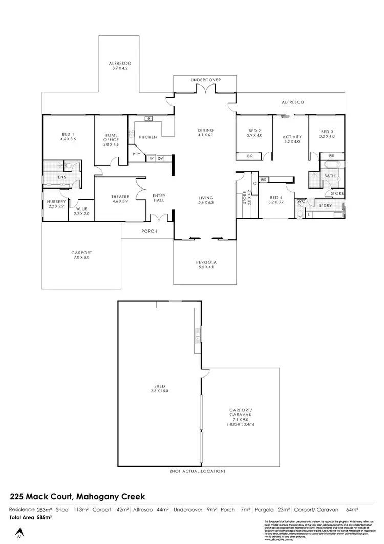 Floorplan of Homely house listing, 225 Mack Court, Mahogany Creek WA 6072