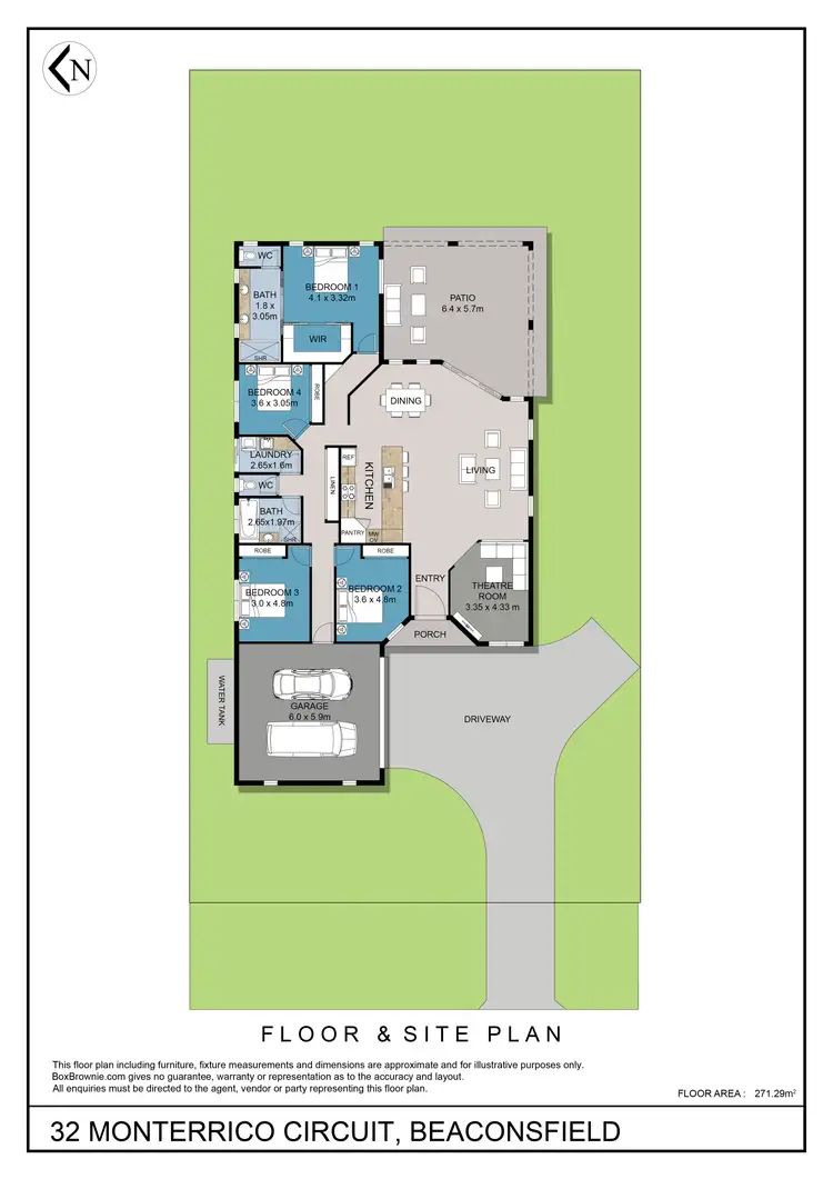 Floorplan of Homely house listing, 32 Monterrico Circuit, Beaconsfield QLD 4740
