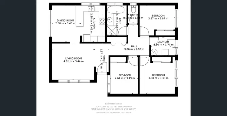 Floorplan of Homely house listing, 1/87 Gardiner Road, Orange NSW 2800
