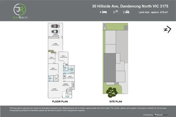 Floorplan of Homely house listing, 30 Hillside Avenue, Dandenong North VIC 3175