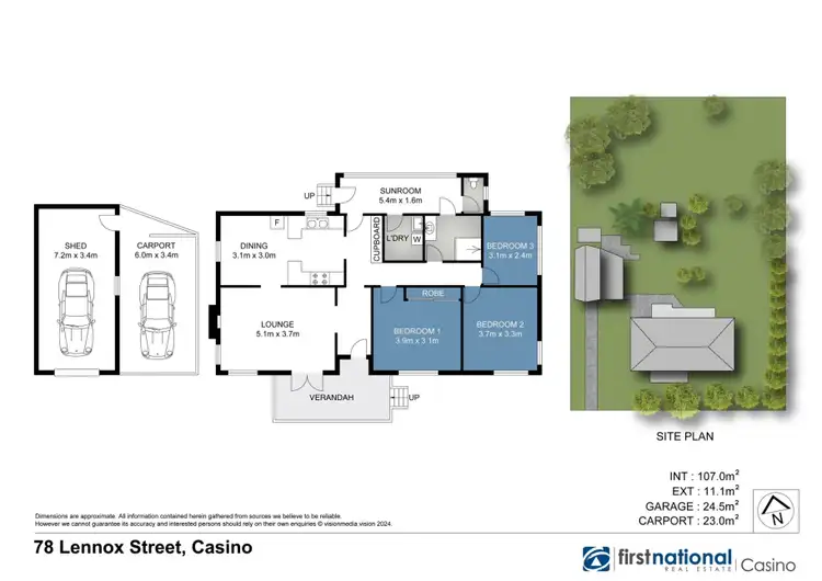 Floorplan of Homely house listing, 78 Lennox Street, Casino NSW 2470