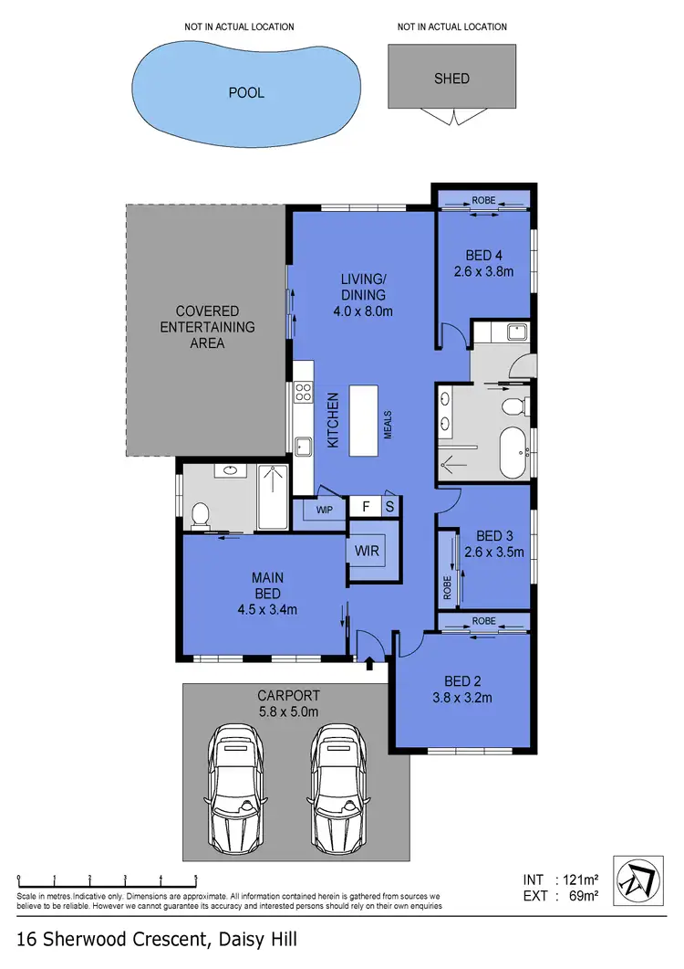 Floorplan of Homely house listing, 16 Sherwood Crescent, Daisy Hill QLD 4127