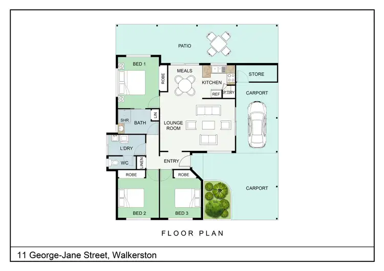Floorplan of Homely house listing, 11 George-Jane Street, Walkerston QLD 4751