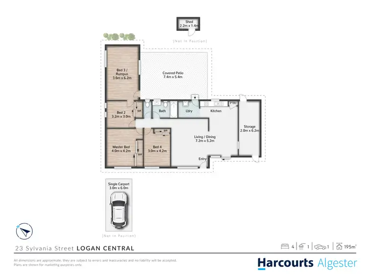 Floorplan of Homely house listing, 23 Sylvania Street, Logan Central QLD 4114