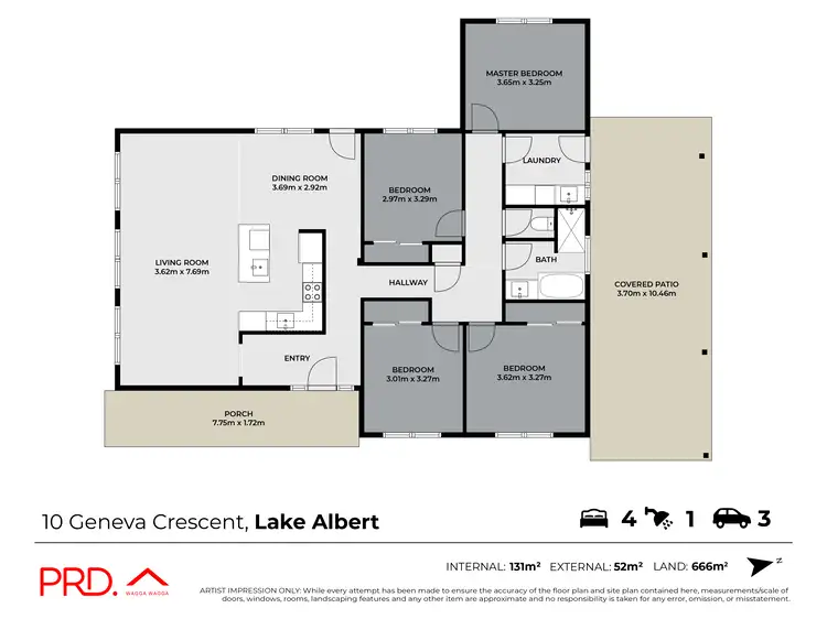 Floorplan of Homely house listing, 10 Geneva Crescent, Lake Albert NSW 2650