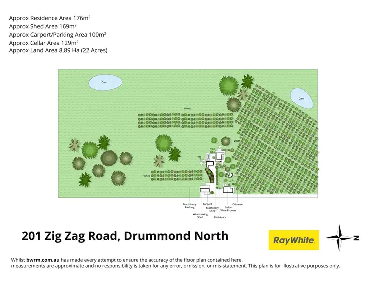 Floorplan of Homely house listing, 201 Zig Zag Road, Drummond North VIC 3446