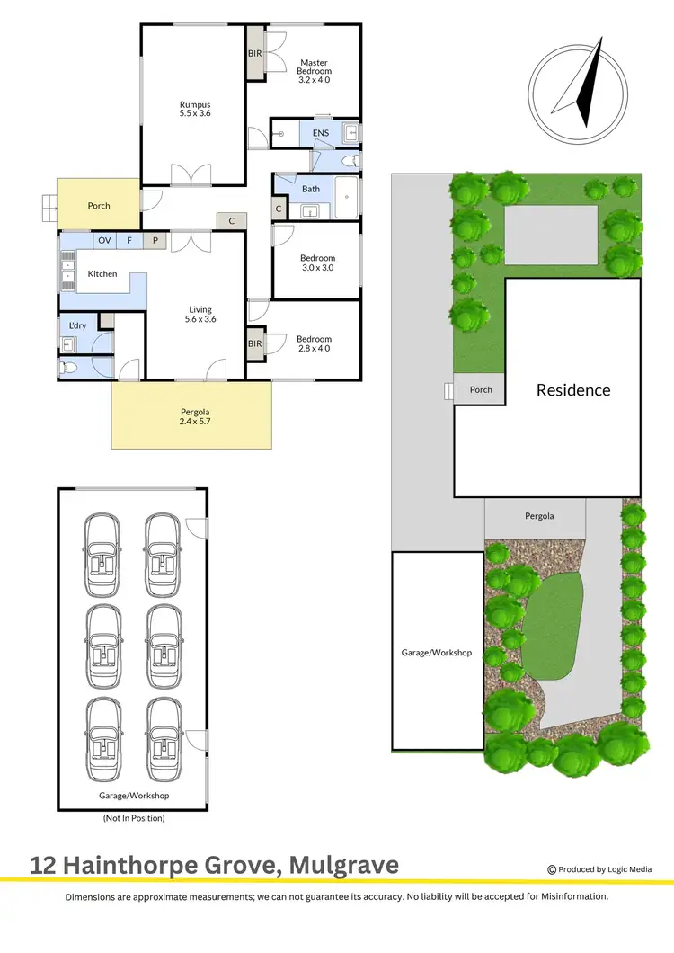 Floorplan of Homely house listing, 12 Hainthorpe Grove, Mulgrave VIC 3170