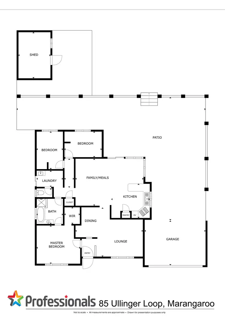 Floorplan of Homely house listing, 85 Ullinger Loop, Marangaroo WA 6064
