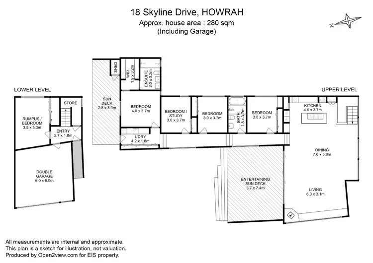 Floorplan of Homely house listing, 18 Skyline Drive, Howrah TAS 7018