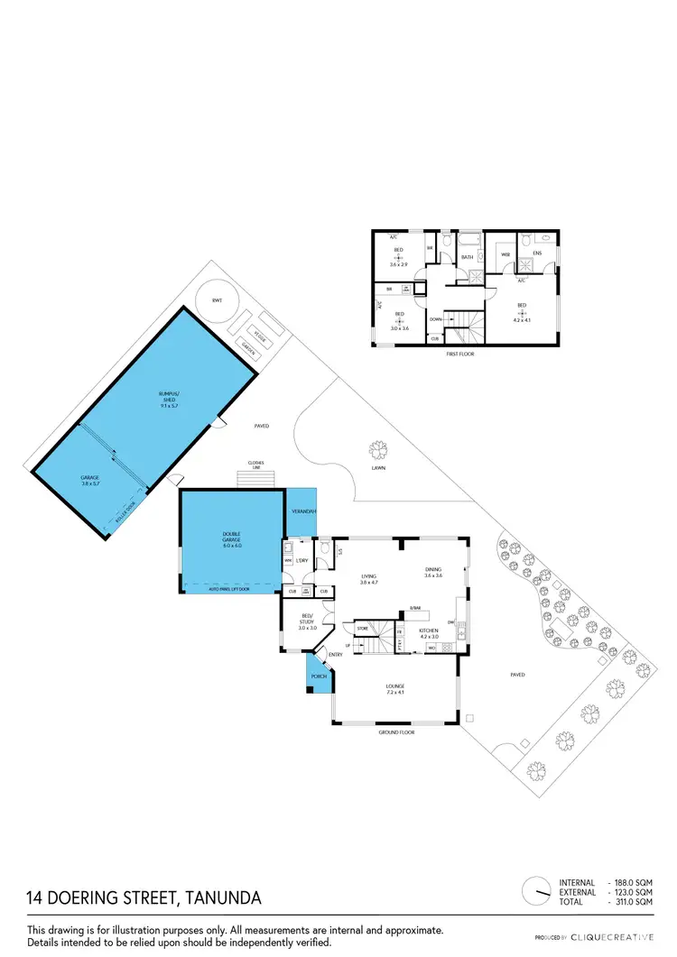 Floorplan of Homely house listing, 14 Doering Street, Tanunda SA 5352