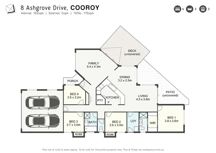 Floorplan of Homely house listing, 8 Ashgrove Drive, Cooroy QLD 4563