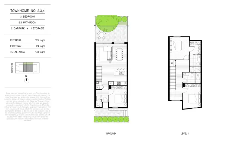 Floorplan of Homely townhouse listing, 2/6 Gilmore Road, Doncaster VIC 3108