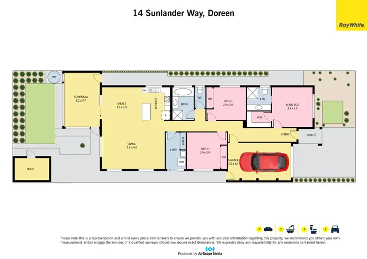 Floorplan of Homely house listing, 14 Sunlander Way, Doreen VIC 3754