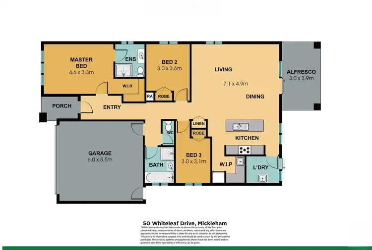 Floorplan of Homely house listing, 50 Whiteleaf Drive, Mickleham VIC 3064