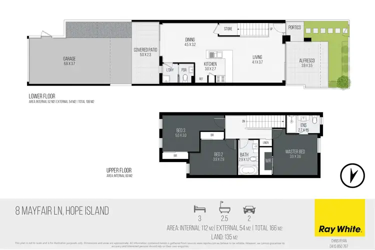 Floorplan of Homely townhouse listing, 8 Mayfair Lane, Hope Island QLD 4212