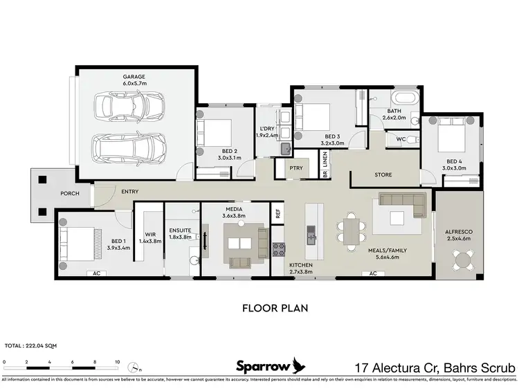 Floorplan of Homely house listing, 17 Alectura Crescent, Bahrs Scrub QLD 4207