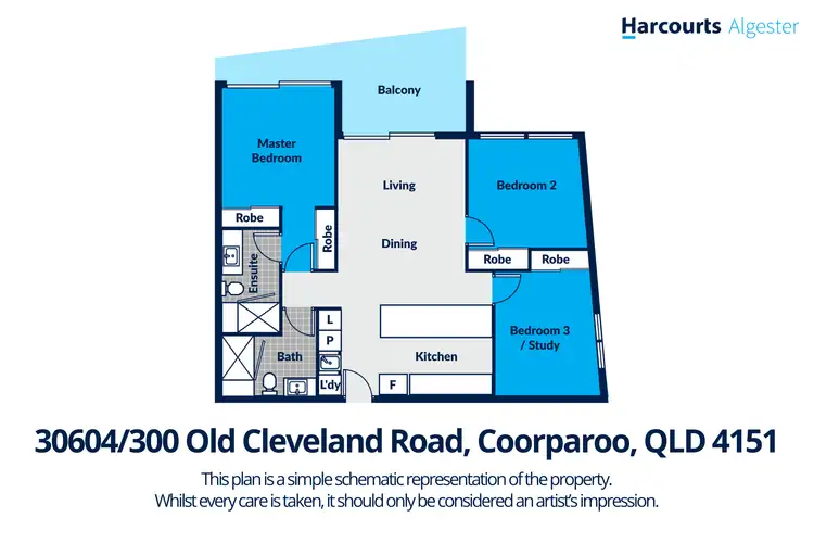 Floorplan of Homely apartment listing, 30604/300 Old Cleveland Road, Coorparoo QLD 4151