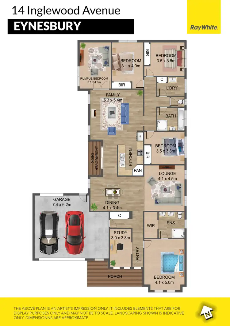 Floorplan of Homely house listing, 14 Inglewood Avenue, Eynesbury VIC 3338