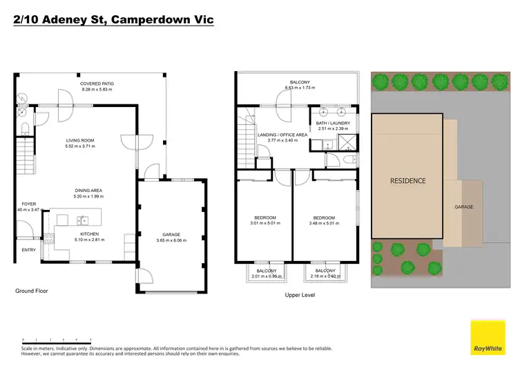 Floorplan of Homely townhouse listing, 2/10 Adeney St, Camperdown VIC 3260