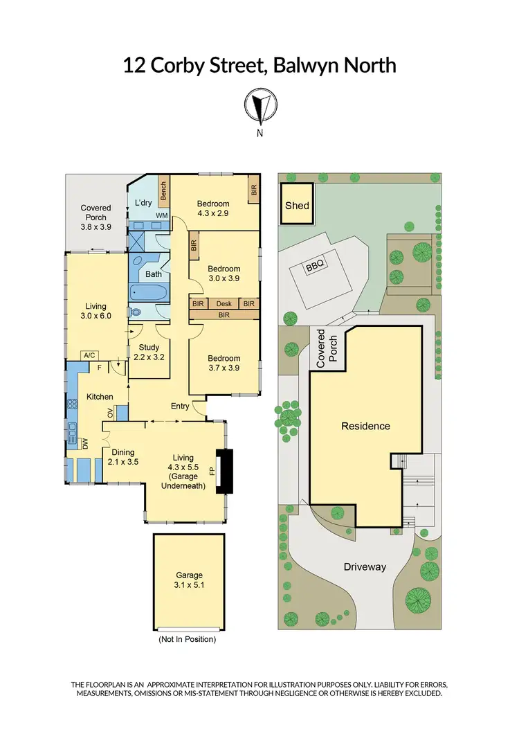 Floorplan of Homely house listing, 12 Corby Street, Balwyn North VIC 3104