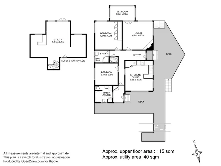 Floorplan of Homely house listing, 7 Dumas Place, Moonah TAS 7009