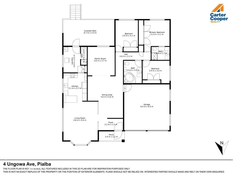 Floorplan of Homely house listing, 4 Ungowa Avenue, Pialba QLD 4655